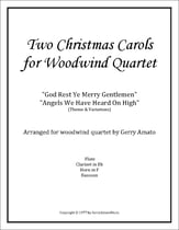 Two Christmas Carols for Woodwind Quartet P.O.D. cover